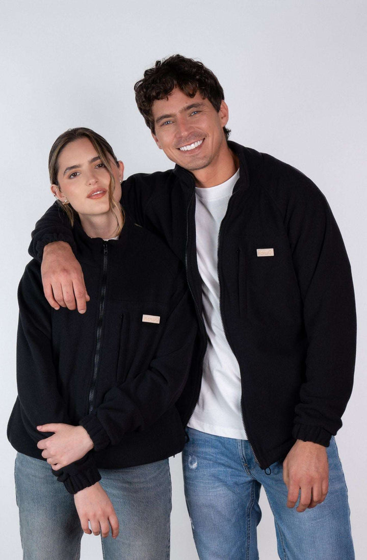 Chaqueta Fleece Negra