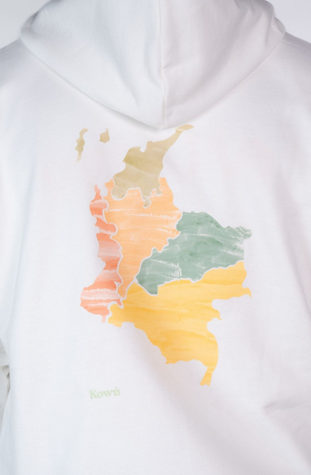 Hoodie Mapa Acuarela Marfil